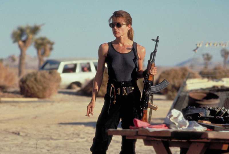 Linda Hamilton ve filmu Terminátor 2
