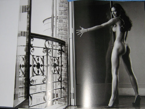 Černobílý snímek nahé Demi Moore
