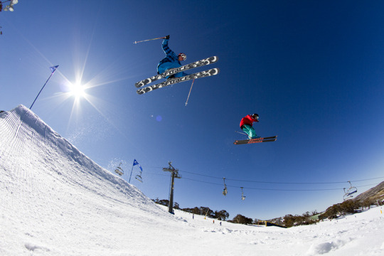 Lyžařské středisko Perisher v Austrálii