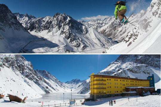 Ski areál Portillo v Chile