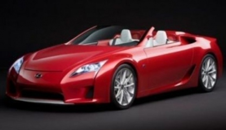 Těšte se na nový Lexus LF-A Roadster Osobní automobil značky Lexus a jeho boční pohled
