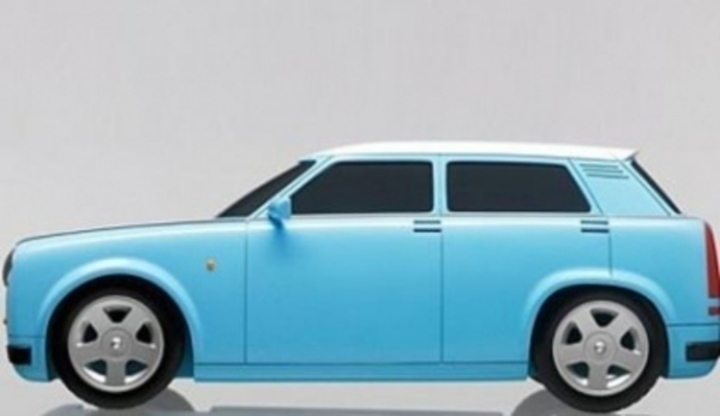 Nový trabant?! Osobní automobil značky Herpa 50 a jeho boční profil