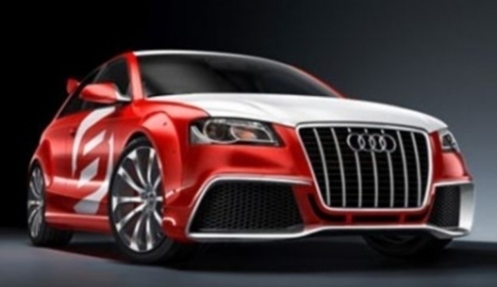 Audi A3 TDI Club sport Quattro Osobní automobil Audi A3 TDI Clubsport Quattro a jeho prezentace na výstavišti