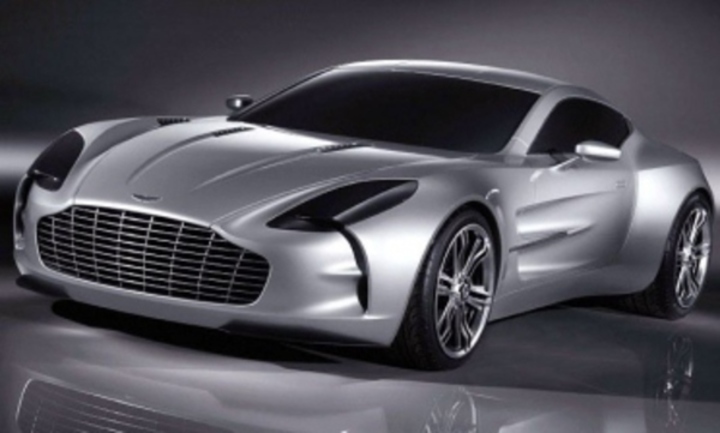 Aston Martin One-77 Boční pohled na automobil značky Aston Martin One-77