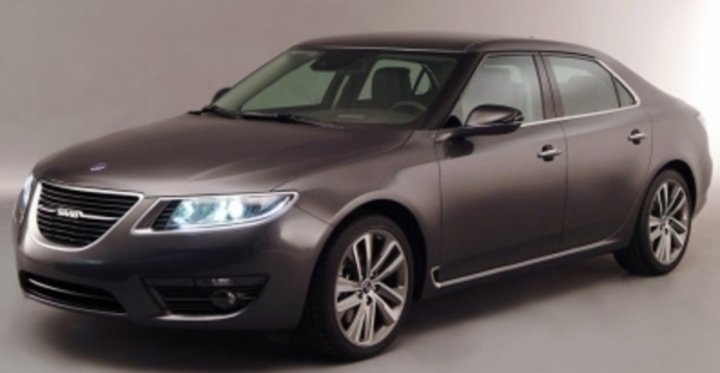 Nový Saab 9-5 pro rok 2010 Automobil značky Saab 9-5 při své prezentaci