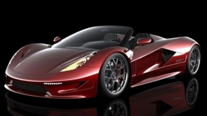 Přední pohled na automobil značky Dagger GT