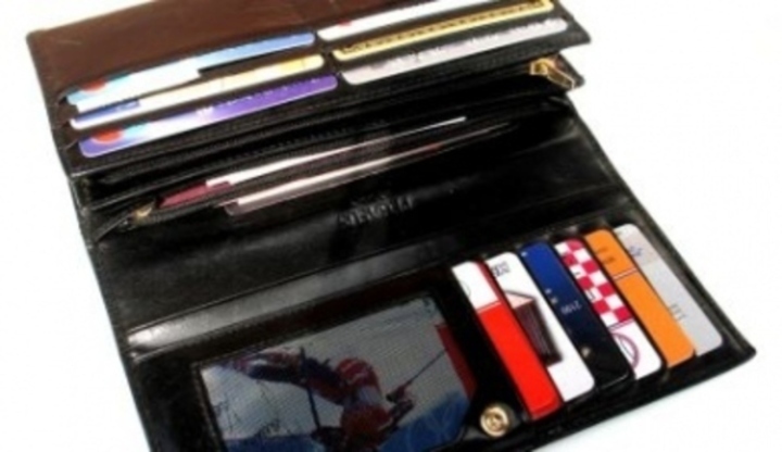 Peněženky - chovejte peníze jako ve vatě Detailní záběr otevřené dámské peněženky