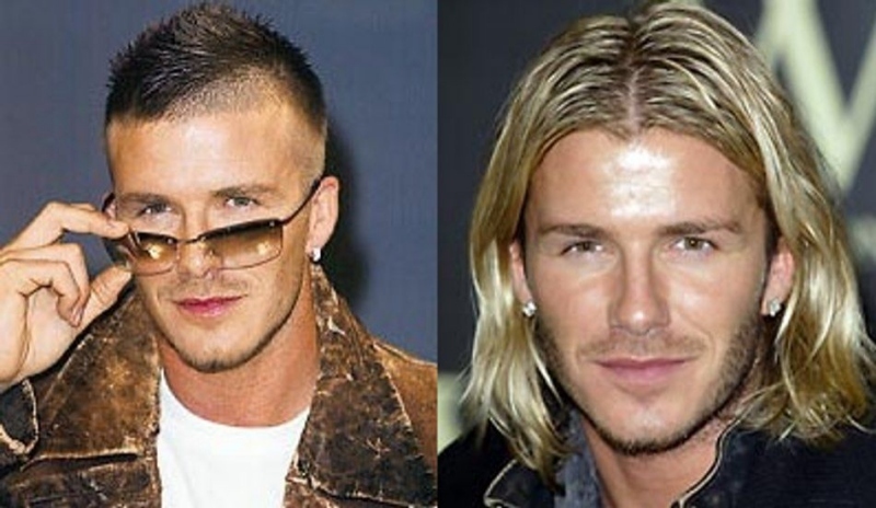 Fotografie dvou mužů zobrazující jejich sestřihy