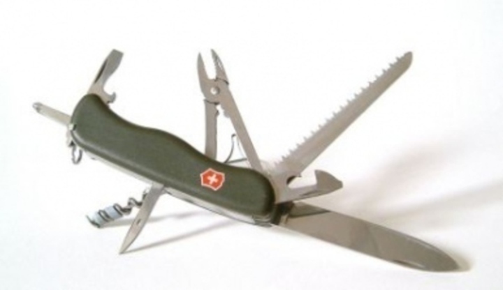 KPZ - Krabička poslední záchrany Fotografie zobrazující nůž Victorinox