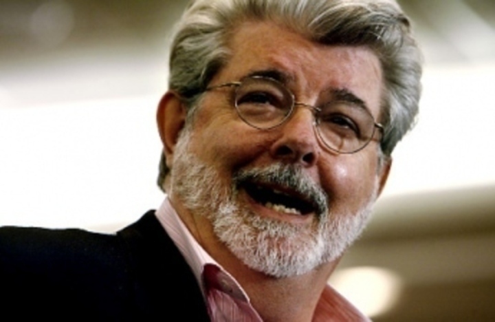 George Lucas – duchovní otec Star Wars Filmový režisér George Lucas na své fotografii