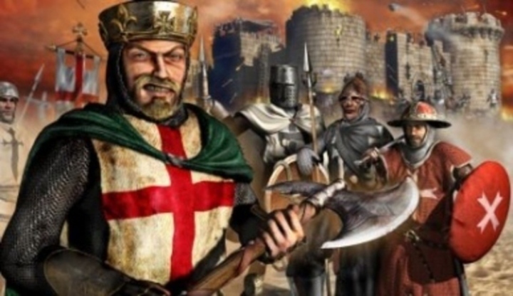 Stronghold Crusader - víte, jak na něj? Propagční plakát k PC hře Stronghold Crusader