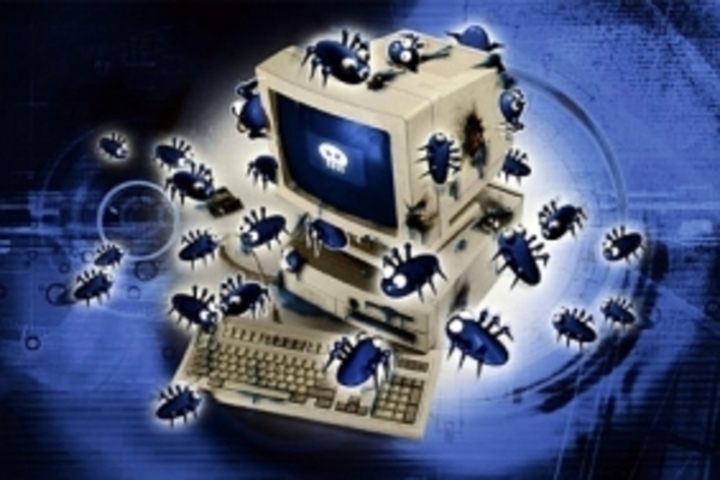 Kreslený snímek počítačové sestavy