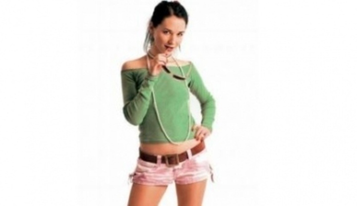 Sexy herečka Sandra Nováková Herečka Sandra Nováková při svém reklamním focení