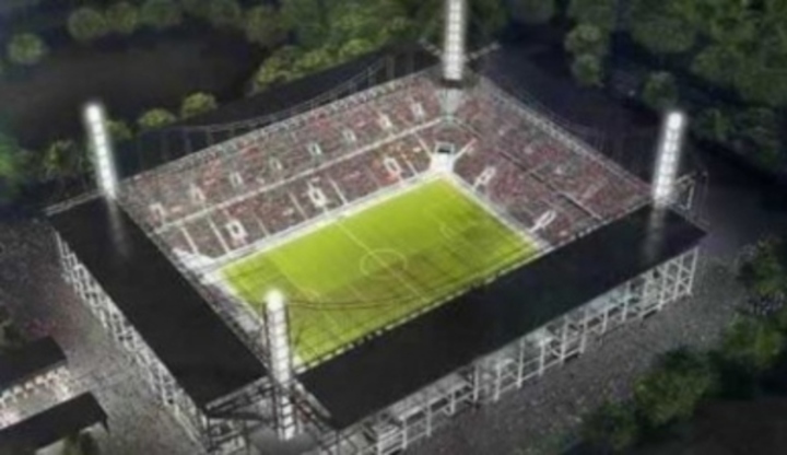 MS ve fotbale - stadióny Fotografie stadiónu ze shora