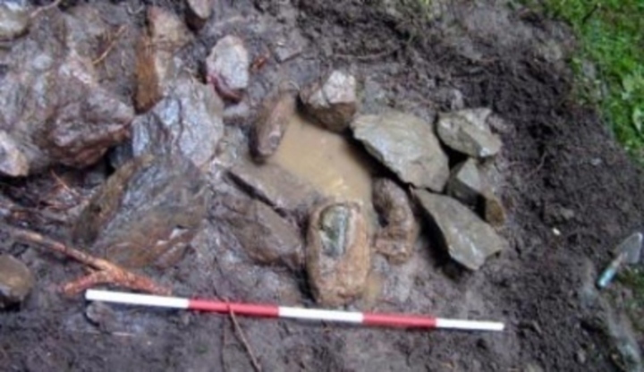 Archeologie - co se našlo u Přídolí? Fotografie zachycující archeologickou vykopávku