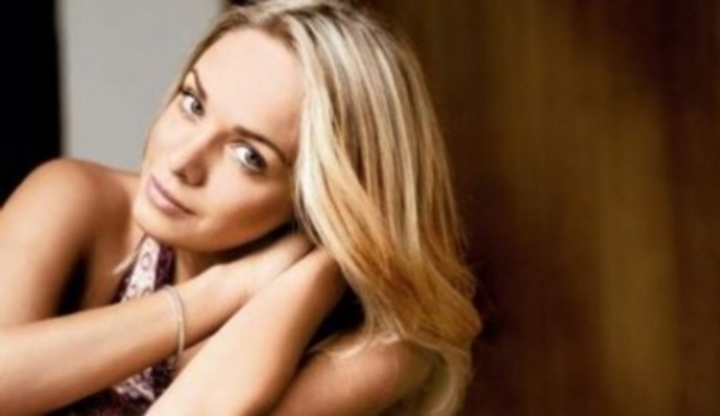 Modelka Taťána Kuchařová při reklamní focení