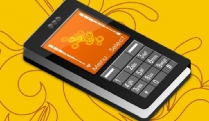 Detailní záběr na displej mobilního zařízení