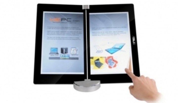 Notebooky s dotykovým ovládáním Fotografie rozevřeného tabletu