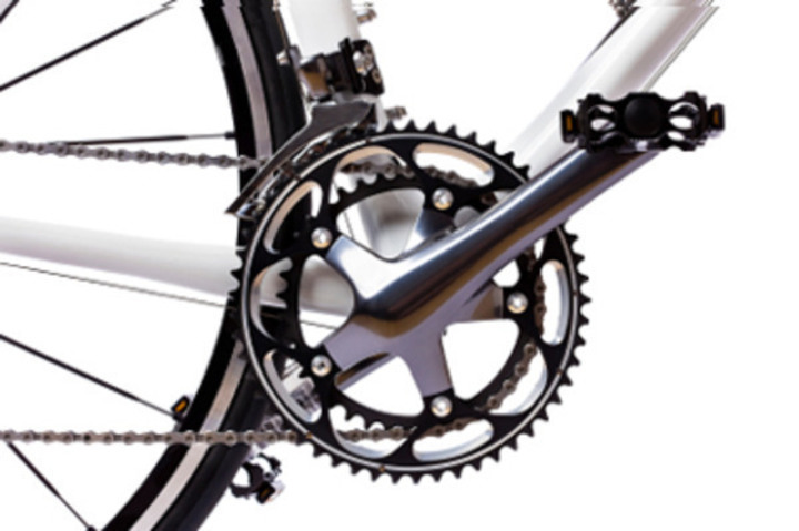 Detailní záběr na pedály kola