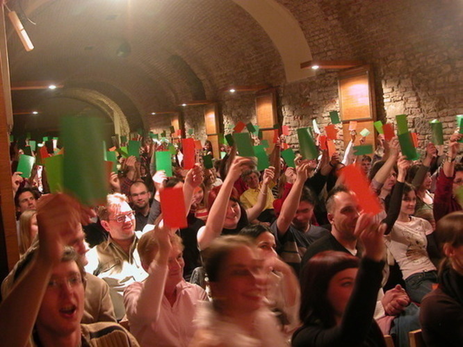 Fotografie publika při koncertě