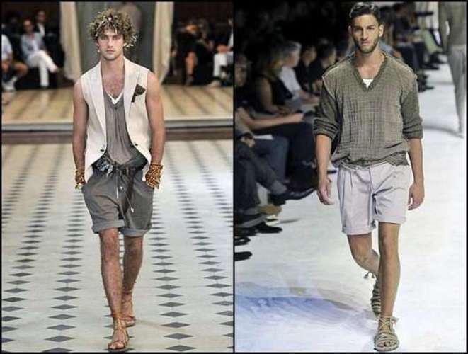 Fotografie mužů při módní přehlídce