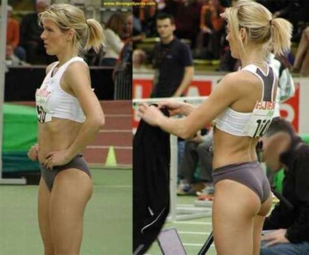 Hitparáda nejhezčích sportovkyň světa Záběr na spoře oděnou modelku