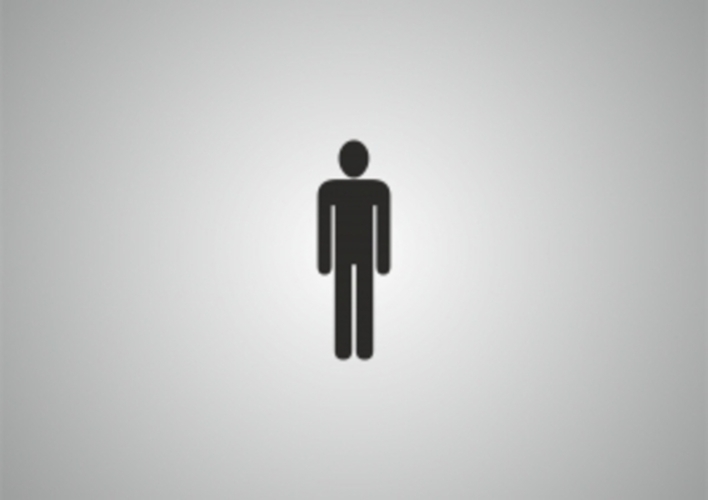 Prostata – bacha na ni! Fotografie zobrazující piktogram muže