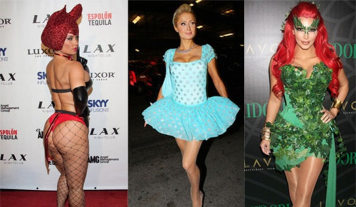 Sexy celebrity slavily Halloween Fotografie žen v převlecích