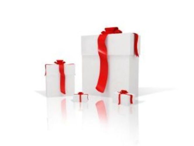 Dárky pro všechny! Fotografie zobrazující dárky