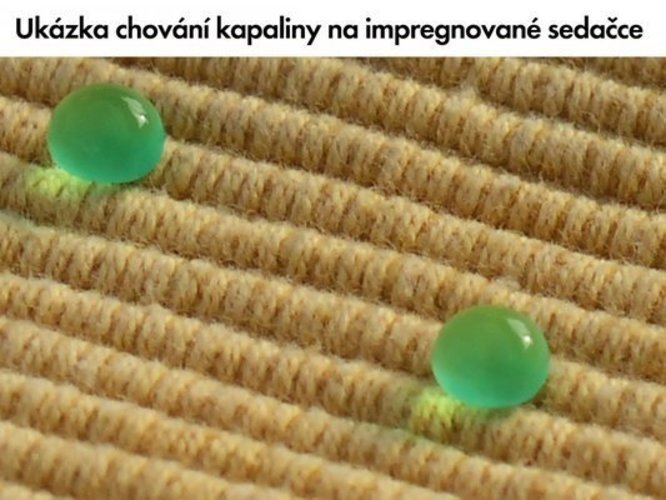 Nanotechnologie - pečujte o svůj šatník Fotografie kapaliny na impregnovaném povrchu