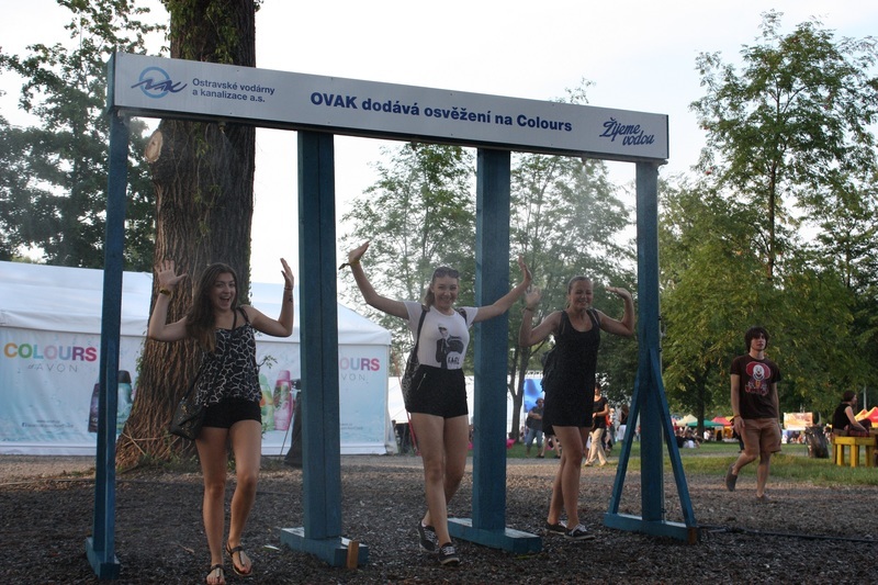 Fotografie venkovních sprch