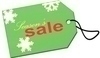 Foto štítku s nápisem Sale