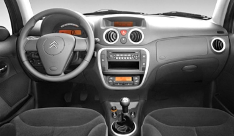 Vnitřní interiér vozu Citroen C3
