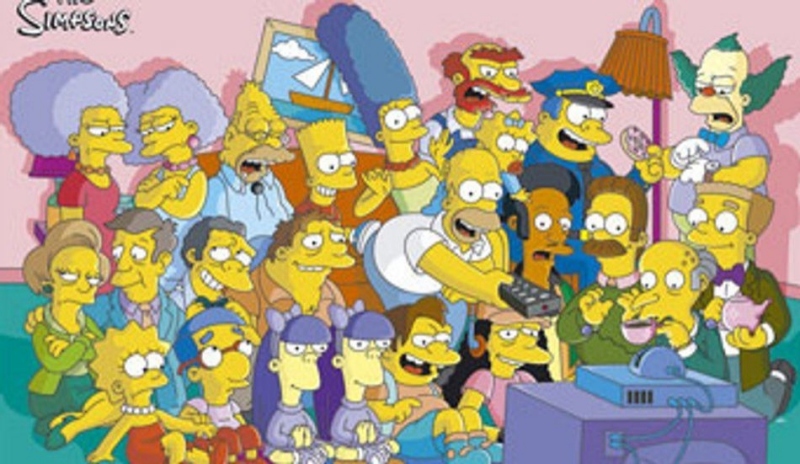 Snímek z animovaného seriálu The Simpsons