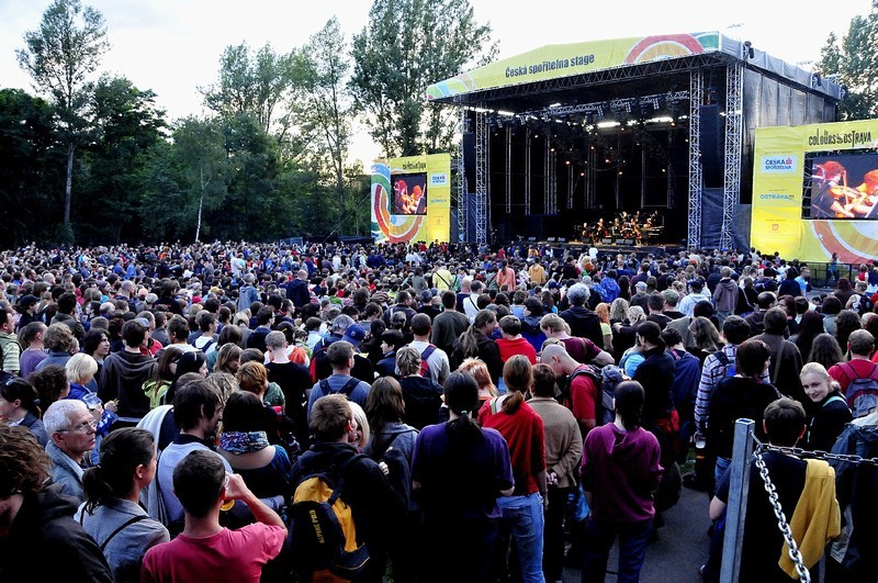 Snímek z hudebního festivalu Colours of Ostrava