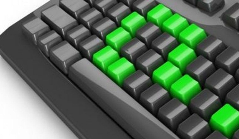 Klávesnice s barevnými tlačítky