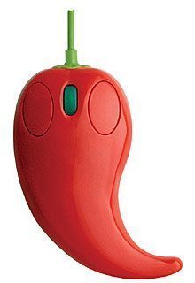Počítačová myš ve tvaru chilli papričky