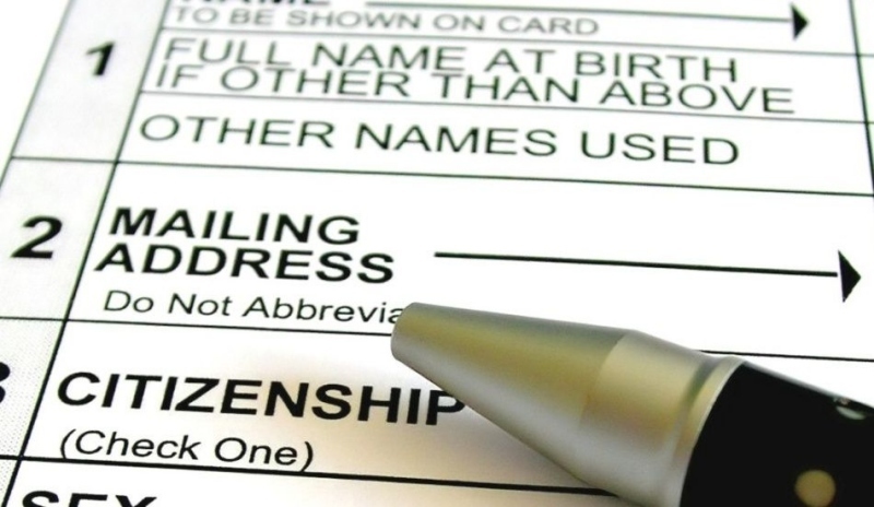 Fotografie přihlášky s propiskou