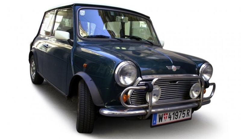 Automobil Mini-Morris modré barvy