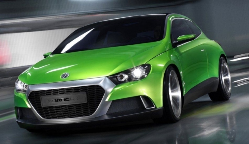 Osobní automobil zelené barvy Volkswagen Iroc