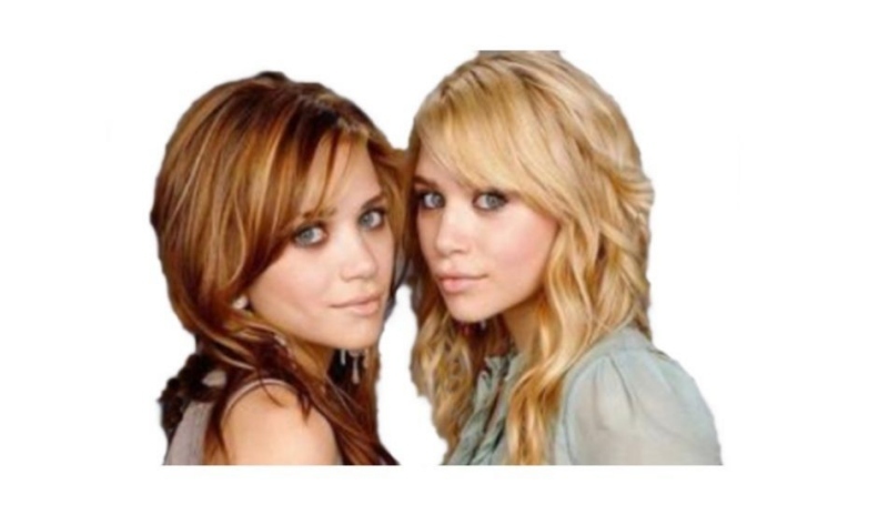 Dvě sestry vlevo Mary Kate, vpravo Ashley Olsen