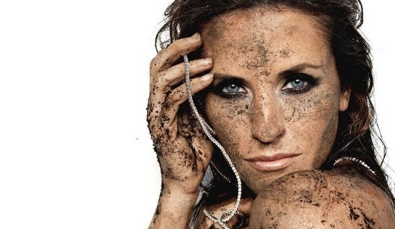 Courteney Cox při svém reklamním focenní