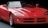 Fotografie červeného kabrioletu Dodge Viper 8,3L