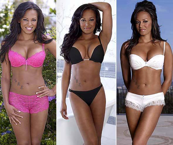 Mel B na třech fotografiích v prádle