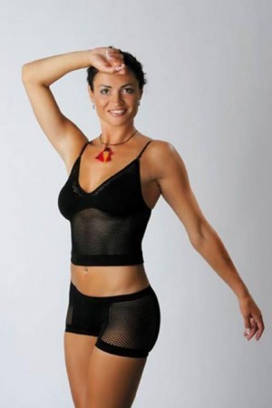 Hana Kynychová pózuje v černém prádle