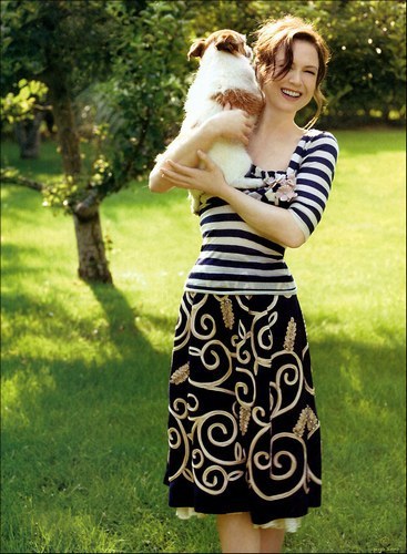 Renée Zellweger s pejskem