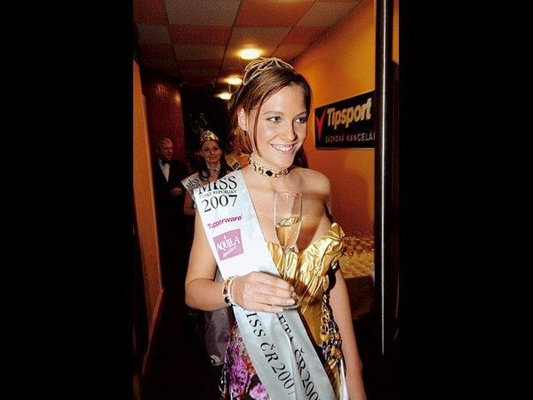 Kateřina Sokolová se šerpou Miss 2007