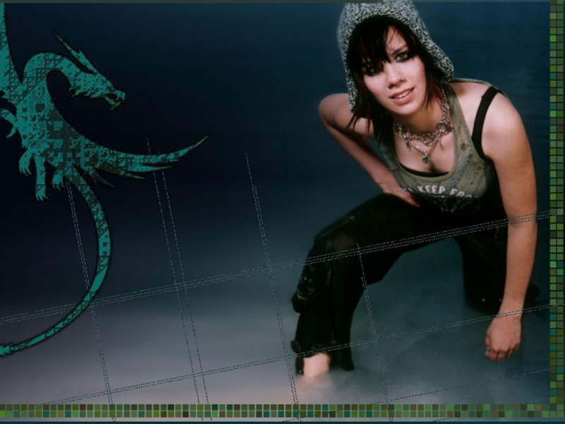 Aneta Langerová s pletenou čepicí na hlavě