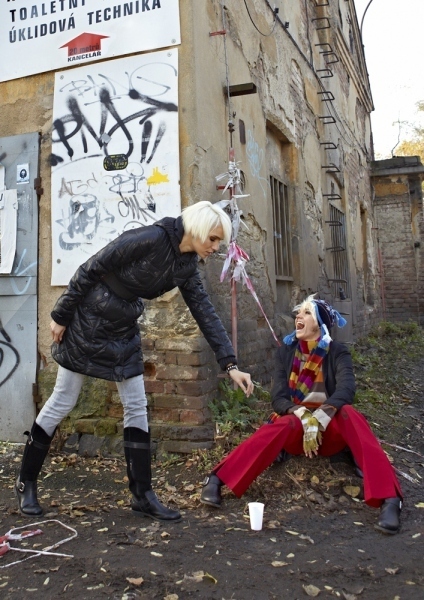 Hana Mašlíková jako bezdomovec