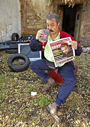 Martin Zounar jako bezdomovec